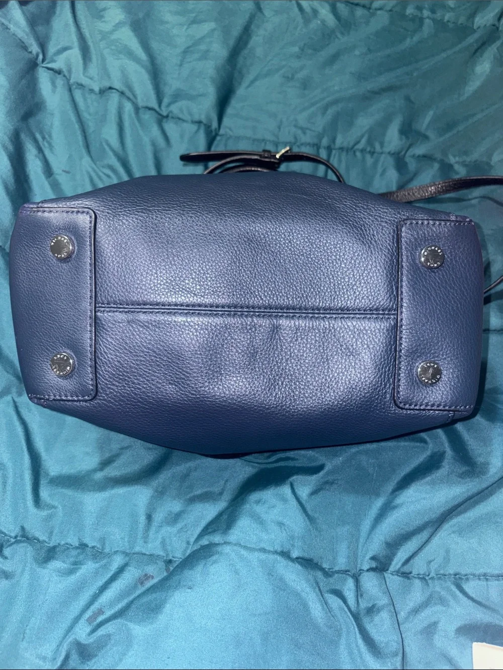 Michael Kors Riley Large Satchel -Dark / Navy Blue